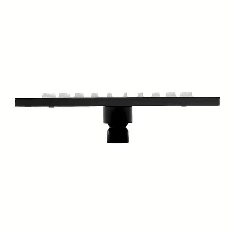 Matinės juodos spalvos viršutinis dušas Paffoni Syncro King 300 x 300 x 8 mm su pasukamu šarnyru ir apsauga nuo kalkių nuosėdų.