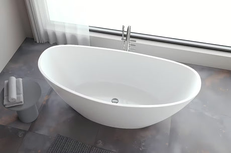 Laisvai pastatomas akrilinė vonia Polysan 170x80 cm pro kairinei ir dešininei orientacijai