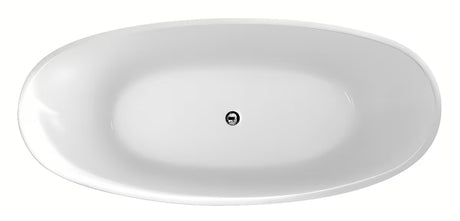 Laisvai pastatomas akrilinė vonia Polysan 170x80 cm pro kairinei ir dešininei orientacijai