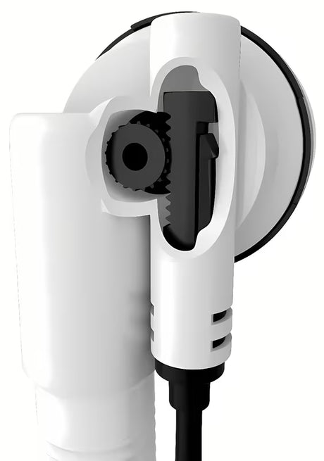 Chromuotas automatinis sifonas voniai Polysan su trosu 800 mm ir 72 mm kamščiu su patentuotu valdymo mechanizmu