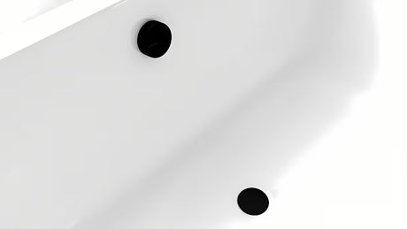 Juodas automatinis sifonas voniai Polysan su trosu 800 mm ir 72 mm kamščiu
