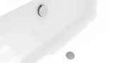Chromuotas automatinis sifonas voniai Polysan su pripildymu, trosu 800 mm ir reguliuojamu aeratoriumi