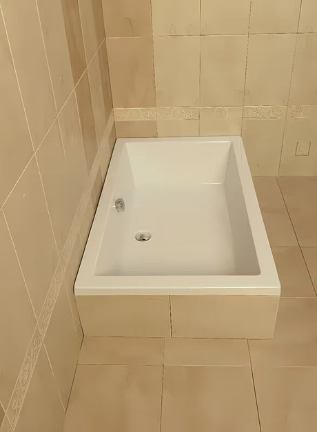 Balta stačiakampis dušo padėklas Polysan Deep iš Akripol akrilo 100x75 cm