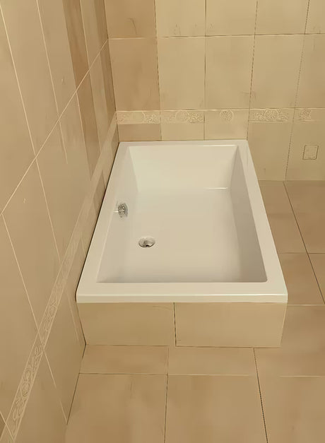 Balta dušo padėklas Polysan Deep 75x75 cm iš lieto akrilo su persipylimo anga