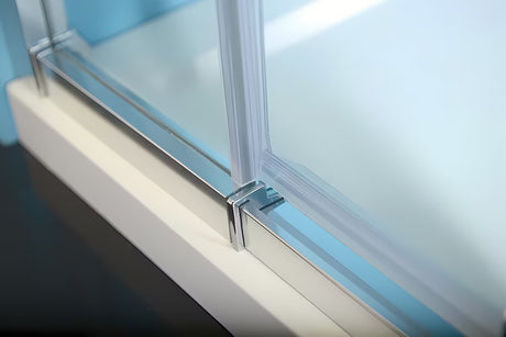 Dušo durys Polysan Easy 76-90 cm, blizgus chromas, skaidrus grūdintas stiklas