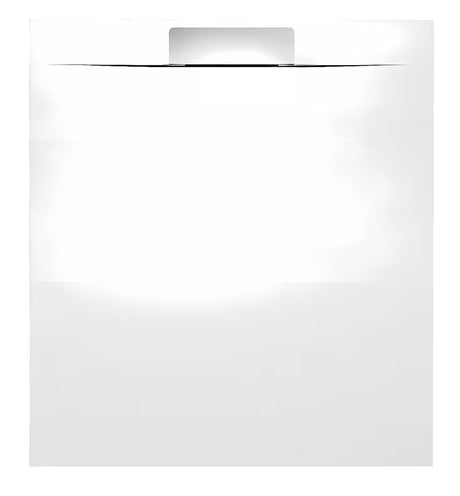 Balta dušo padėklas Polysan Kazuko iš lieto marmuro pro dušo kabina