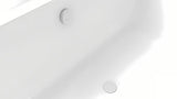 Baltas automatinis sifonas voniai Polysan Marble pro su nuotako valdymu vonios