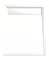 Balta stačiakampis dušo padėklas Polysan Varesa 100x80 cm iš lieto marmuro