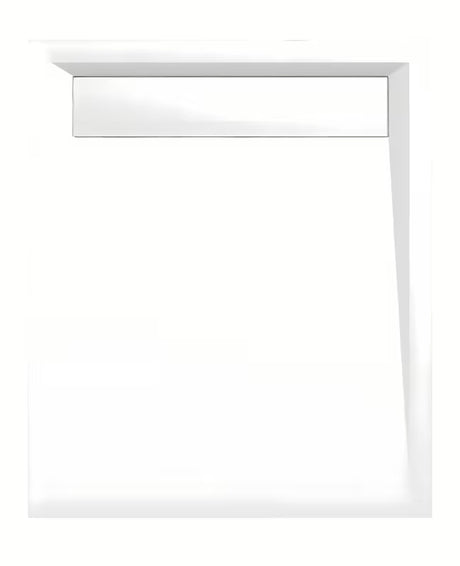 Balta stačiakampis dušo padėklas Polysan Varesa 100x80 cm iš lieto marmuro