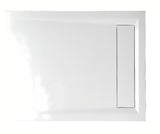 Balta stačiakampis dušo padėklas Polysan Varesa 100x80 cm iš lieto marmuro