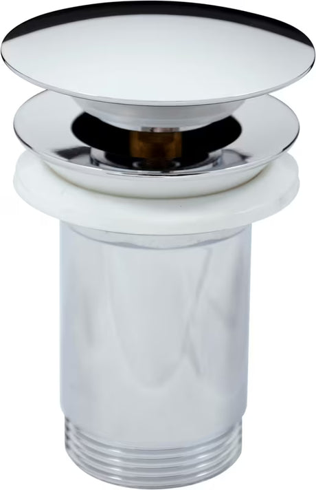 Chromuotas praustuvo dugno vožtuvas Rav Slezak ClickClack su persipylimu 5/4"