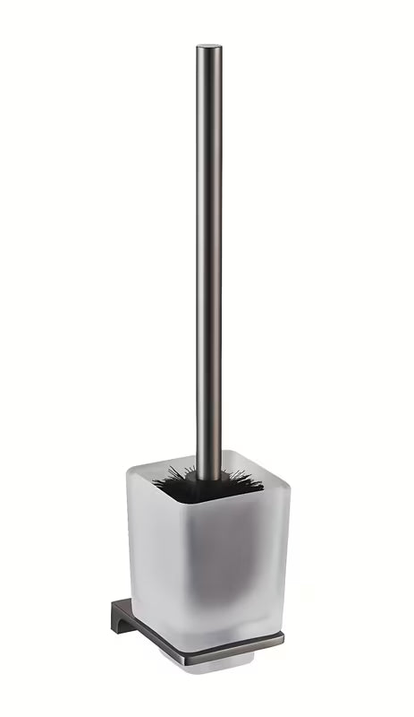 WC šepetys Rav Slezak Nil, metal grey apdailos, su matiniu stiklu
