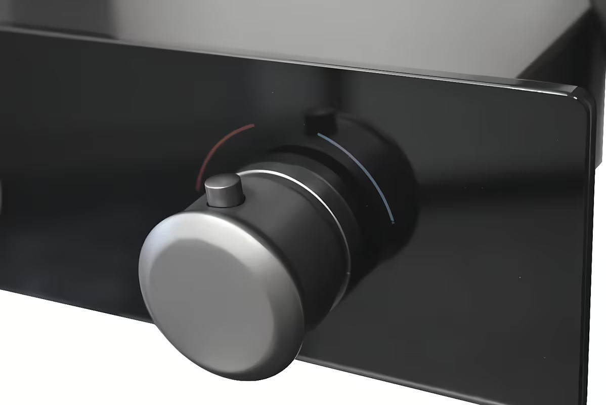 Dušo sistema Rav Slezak metal grey su viršutiniu dušu ⌀ 300 mm ir 3 padėčių rankiniu dušu