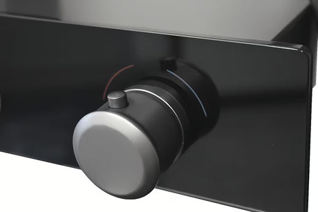 Dušo sistema Rav Slezak metal grey su viršutiniu dušu ⌀ 300 mm ir 3 padėčių rankiniu dušu