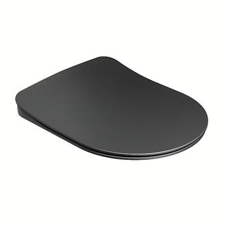 Juodas KLOZETO dangtis Ravak Uni Chrome Flat iš duroplasto su softclose ir EasyLock