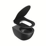 Juodas KLOZETO dangtis Ravak Uni Chrome Flat iš duroplasto su softclose ir EasyLock
