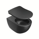 Juodas KLOZETO dangtis Ravak Uni Chrome Flat iš duroplasto su softclose ir EasyLock