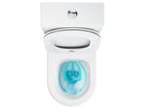 Baltas laisvai pastatomas klozetas Ravak Elegant RimOff su sėdyne softclose ir dvigubu nuleidimu 3/6 l.