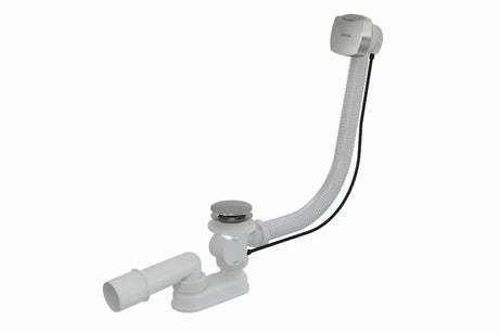 Vonios nutekėjimo komplektas Ravak su persipylimu 800 mm, blizgus chromas, su Bowden valdymu