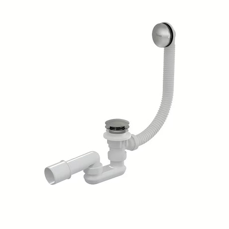 Vonios nutekėjimo komplektas Ravak su persipylimu 570 mm, blizgus chromas, su Click-Clack valdymu