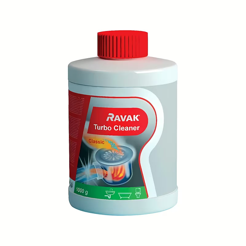 Ravak Cleaner Turbo valymo priemonė pro stambių nešvarumų tirpinimui sifonuose ir nuotekuose