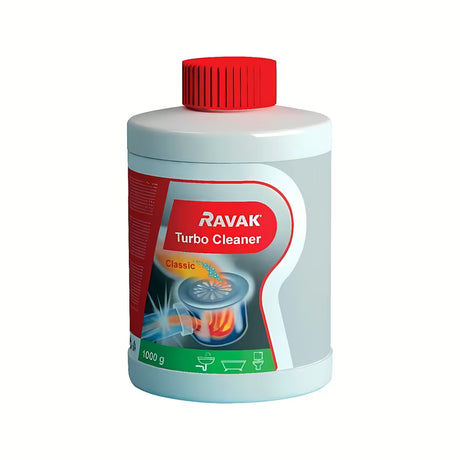 Ravak Cleaner Turbo valymo priemonė pro stambių nešvarumų tirpinimui sifonuose ir nuotekuose