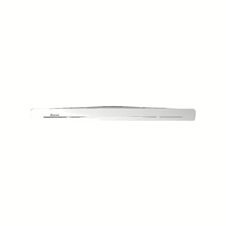 Kampinė lentyna Ravak Slim C satin/chromo apdailos su perforuotu paviršiumi ir apatiniais kabliukais