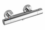 Termostatinė sieninė dušo maišytuvas Ravak Termo chromo spalvos, su CoolFeel technologija.