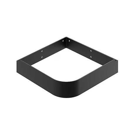 Juodas metalinis laikiklis Ravak Yard pro pakabinimui praustuvai Yard 450C ant sienos