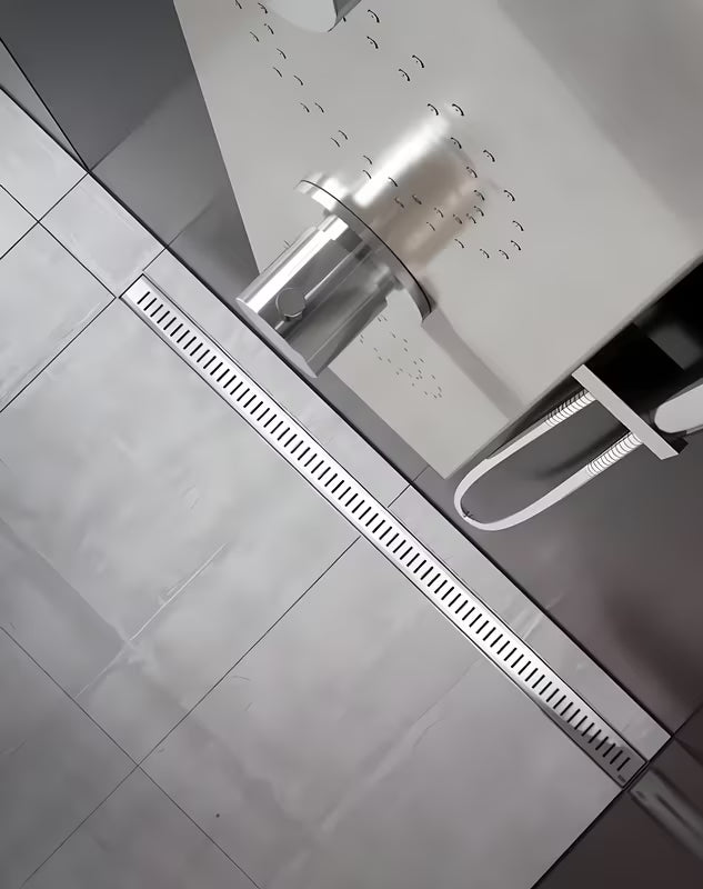 Dušo latakas Ravak Zebra 85 cm su blizgia nerūdijančio plieno grotele