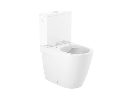Baltas pastatomas WC kombinuotas Roca Ona rimless , apvalių formų modernaus dizaino
