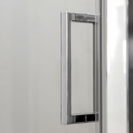 Roth Ambient Line slankiojančios dušo durys nišai 150 cm, blizgaus chromo spalvos, su skaidriu stiklu