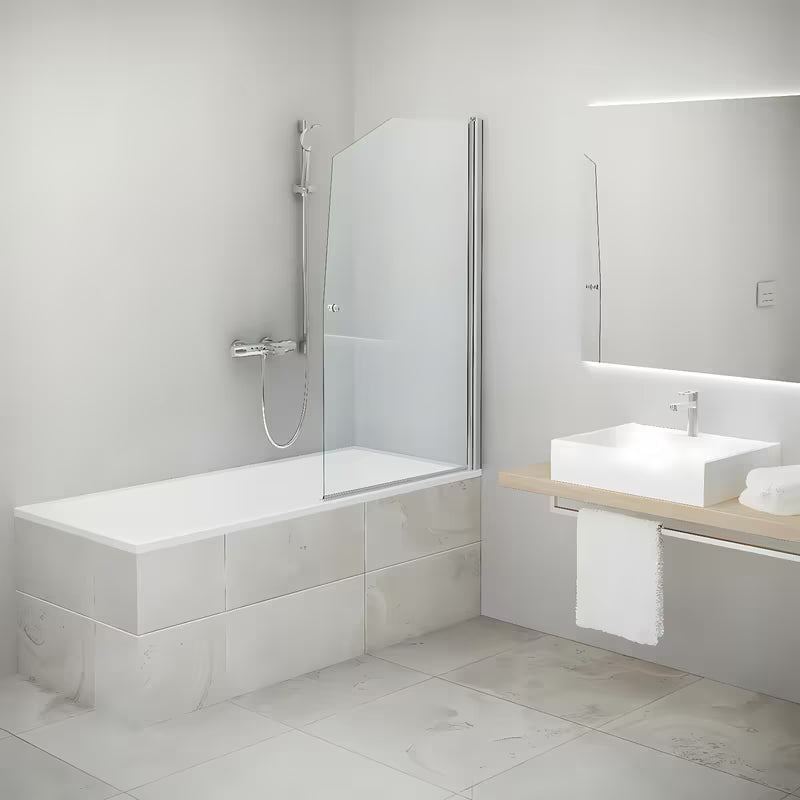 Vonios sienelė Roth DV1 140x85 cm su varstomu atidarymu ir matinio chromo profiliu