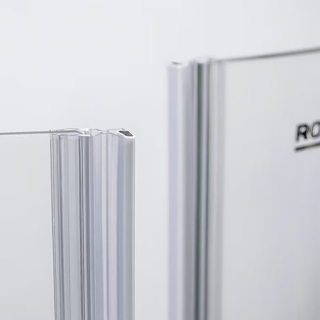 Roth Elegant Neo Line berėmės dušo durys 120 cm blizgaus chromo spalvos su skaidriu stiklu