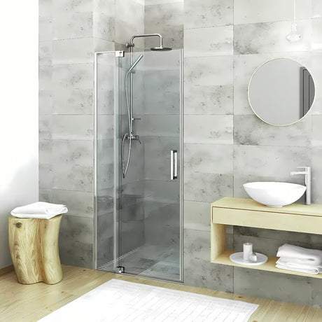 Roth Elegant Neo Line berėmės dušo durys 120 cm blizgaus chromo spalvos su skaidriu stiklu