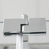 Dušo durų šoninė sienelė  Roth Elegant Neo Line 80 cm, juodos matinės apdailos