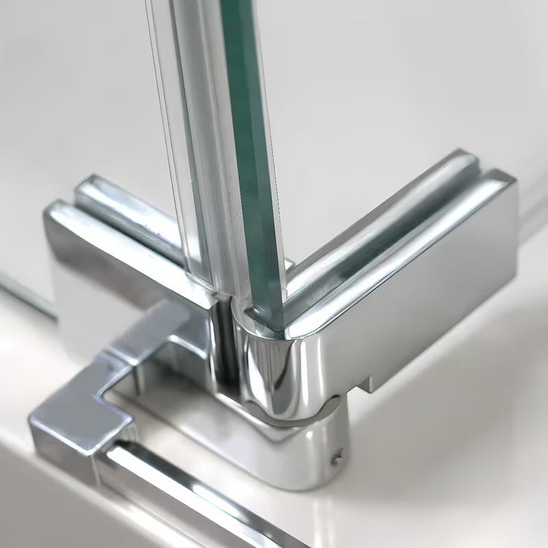 Dušo durų šoninė sienelė  Roth Elegant Neo Line 80 cm, juodos matinės apdailos