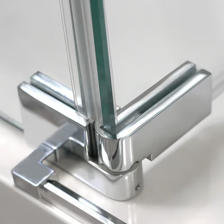 Dušo durų šoninė sienelė  Roth Elegant Neo Line 80 cm, juodos matinės apdailos