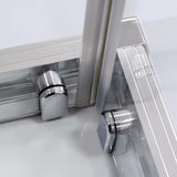 Kairinis slankiojančios dušo durys Roth Proxima Line 90 cm, blizgus chromas, skaidrus stiklas