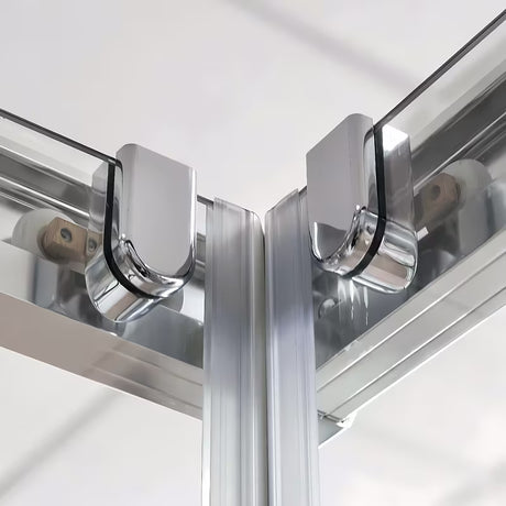 Kairinis slankiojančios dušo durys Roth Proxima Line 90 cm, blizgus chromas, skaidrus stiklas