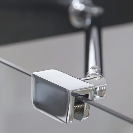 Stacionari vonios sienelė Roth Pxv1 152x70 cm su skaidriu stiklu ir chromo profiliu