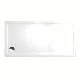 Stačiakampė žema dušo padėklas Roth Flat Kvadro 150x80 cm iš balto akrilo