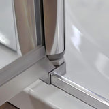 Dušo durys Roth Tower Line 90 cm, blizgus chromas, skaidrus stiklas