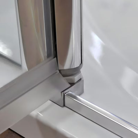 Dušo durys Roth Tower Line 90 cm, blizgus chromas, skaidrus stiklas