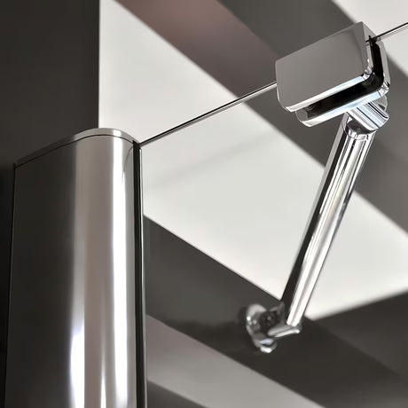 Dušo durys Roth Tower Line 90 cm, blizgus chromas, skaidrus stiklas