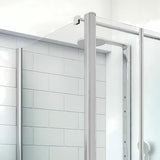 Dušo durų šoninė sienelė  Roth Tower Line 90 cm, blizgus chromas, skaidrus stiklas