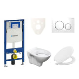Pakabinami WC komplektas S-Line Pro su sėdyne URBAN, moduliu Geberit Duofix ir mygtuku Sigma 20