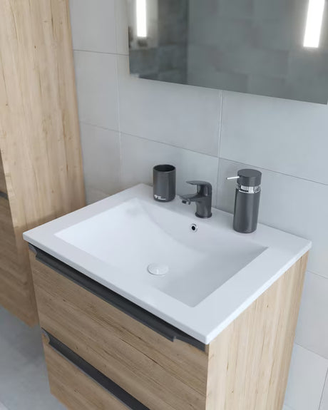 Juodos matinės spalvos praustuvo maišytuvas S-Line Pro, modernaus dizaino