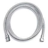 Dušo žarna S-Line 1,5 m su juodai sidabrine spirale ir G 1/2 sriegiu.