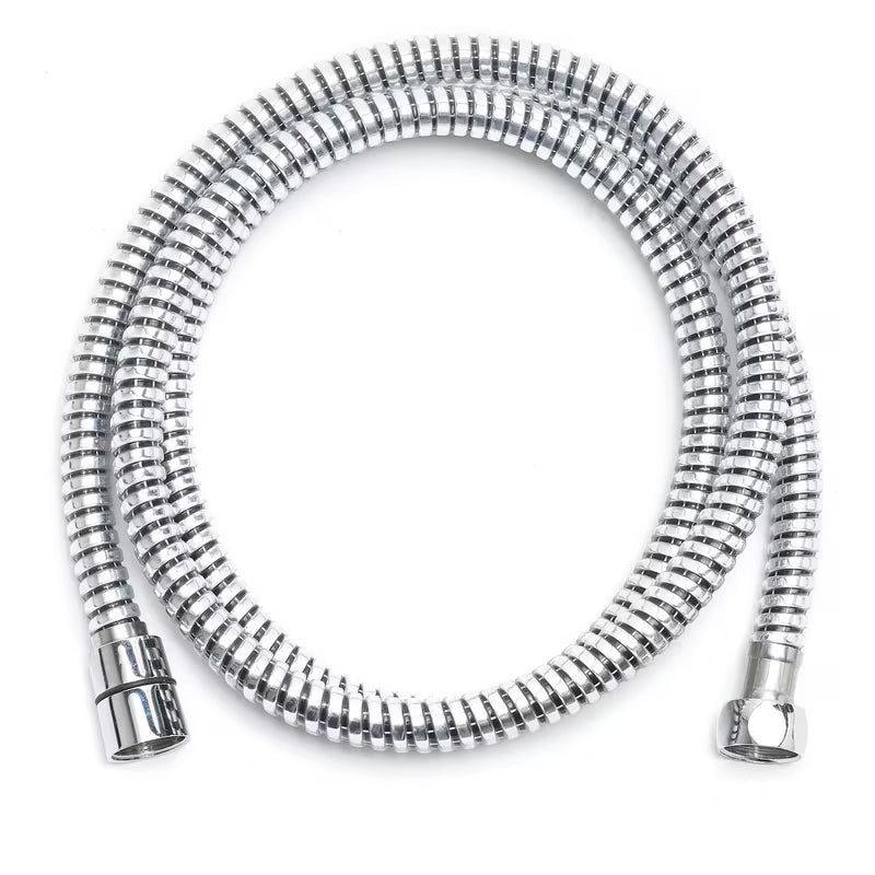 Dušo žarna S-Line 1,5 m su juodai sidabrine spirale ir G 1/2 sriegiu.